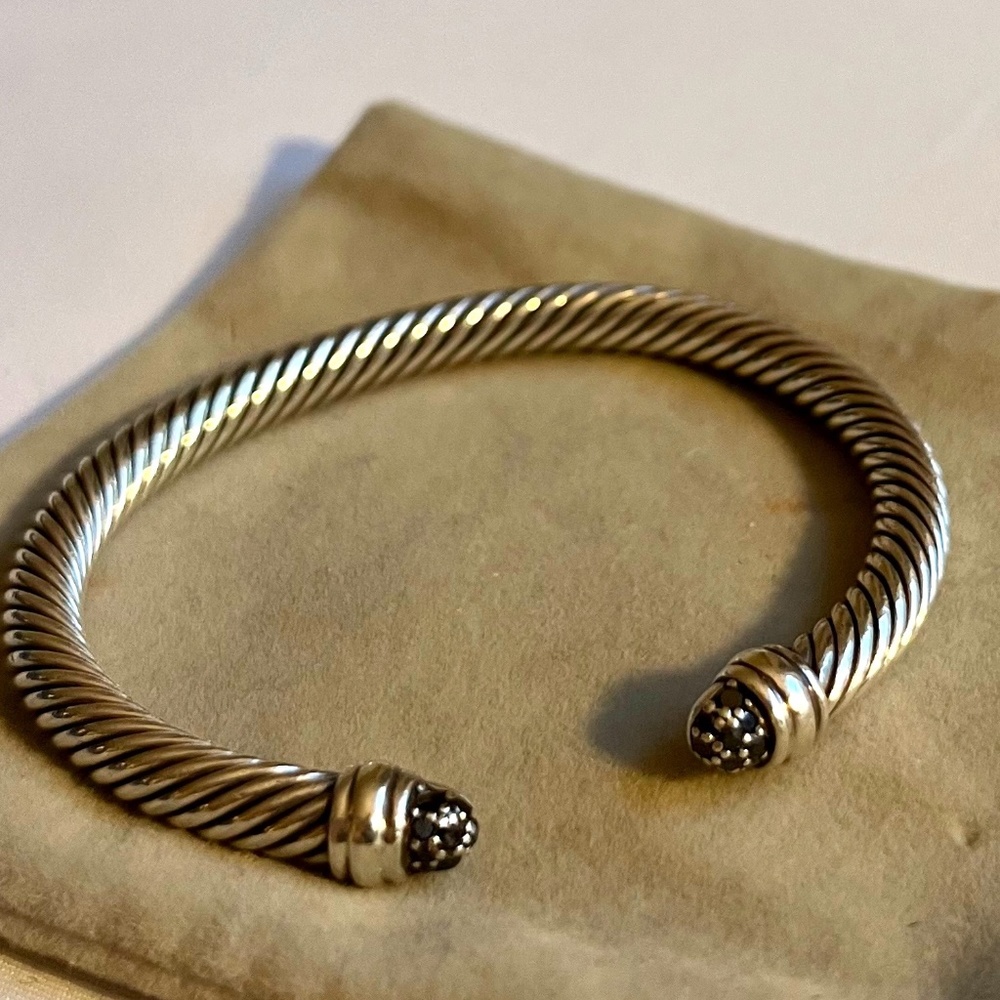 David Yurman Women Sterling Silver Cable Bracelet